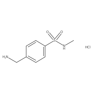 4-(aminomethyl)-N-methylbenzenesulfonamide hydrochloride结构式