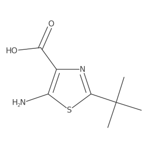 5-Amino-2-tert-butylthiazole-4-carboxylic acid Structure