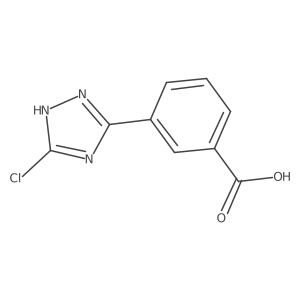 3-(3-chloro-1H-1,2,4-triazol-5-yl)benzoic acid Structure