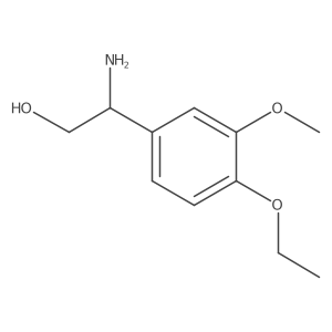2-Amino-2-(4-ethoxy-3-methoxyphenyl)ethan-1-ol Structure