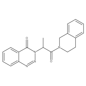 3-(1-(3,4-dihydroisoquinolin-2(1H)-yl)-1-oxopropan-2-yl)benzo[d][1,2,3]triazin-4(3H)-one Structure