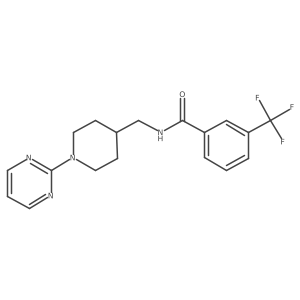 N-((1-(pyrimidin-2-yl)piperidin-4-yl)methyl)-3-(trifluoromethyl)benzamide结构式