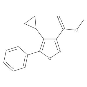 Methyl 4-cyclopropyl-5-phenylisoxazole-3-carboxylate结构式