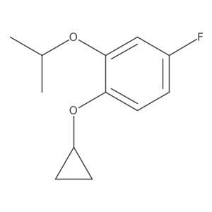 1-Cyclopropoxy-4-fluoro-2-isopropoxybenzene结构式