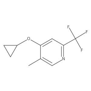 4-Cyclopropoxy-5-methyl-2-(trifluoromethyl)pyridine Structure