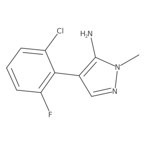 4-(2-Chloro-6-fluorophenyl)-1-methyl-1h-pyrazol-5-amine结构式