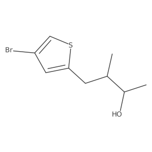 4-(4-Bromothiophen-2-yl)-3-methylbutan-2-ol Structure