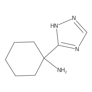 1-(1h-1,2,4-Triazol-3-yl)cyclohexan-1-amine结构式