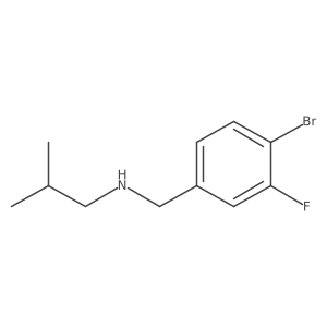 [(4-Bromo-3-fluorophenyl)methyl](2-methylpropyl)amine Structure