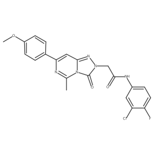 N-(3-chloro-4-fluorophenyl)-2-[7-(4-methoxyphenyl)-5-methyl-3-oxo-2H,3H-[1,2,4]triazolo[4,3-c]pyrimidin-2-yl]acetamide Structure