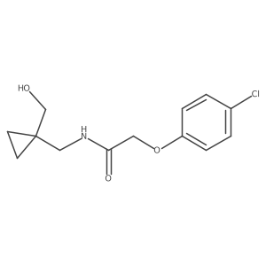 2-(4-chlorophenoxy)-N-((1-(hydroxymethyl)cyclopropyl)methyl)acetamide Structure