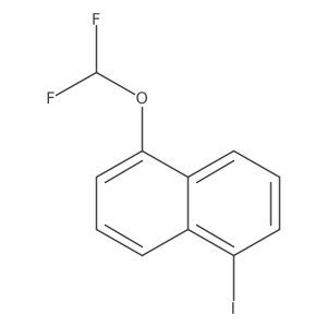 1-(Difluoromethoxy)-5-iodonaphthalene Structure
