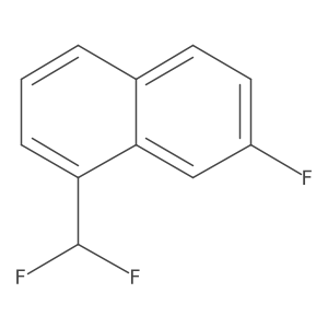 1-(Difluoromethyl)-7-fluoronaphthalene结构式