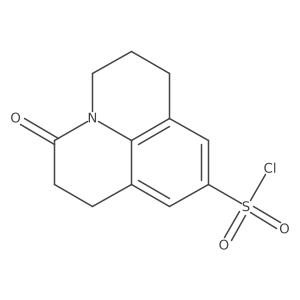 2-Oxo-1-azatricyclo[7.3.1.0,5,13]trideca-5,7,9(13)-triene-7-sulfonyl chloride结构式