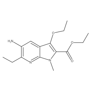 Ethyl 5-amino-3-ethoxy-6-ethyl-1-methyl-1H-pyrrolo[2,3-b]pyridine-2-carboxylate Structure