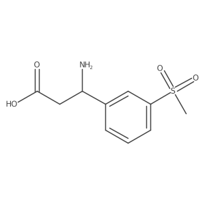 3-Amino-3-(3-methanesulfonylphenyl)propanoic acid Structure