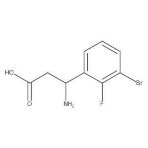 (S)-3-Amino-3-(3-bromo-2-fluorophenyl)propanoic acid Structure