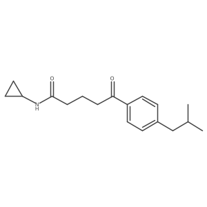 Benzenepentanamide, N-cyclopropyl-4-(2-methylpropyl)-I-oxo-结构式
