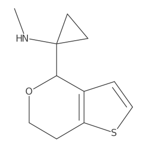 1-(6,7-dihydro-4H-thieno[3,2-c]pyran-4-yl)-N-methylcyclopropanamine结构式