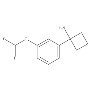 1-[3-(Difluoromethoxy)phenyl]cyclobutan-1-amine Structure