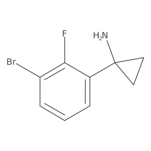 1-(3-Bromo-2-fluorophenyl)cyclopropan-1-amine Structure