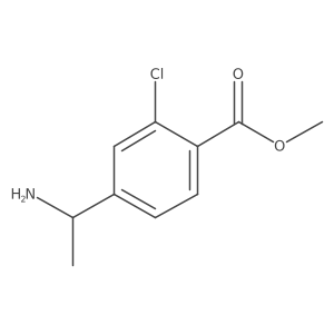 Methyl (R)-4-(1-aminoethyl)-2-chlorobenzoate结构式