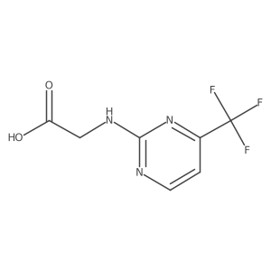 N-[4-(Trifluoromethyl)pyrimidin-2-yl]glycine Structure