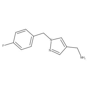 {1-[(4-fluorophenyl)methyl]-1H-pyrazol-4-yl}methanamine结构式