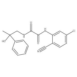 N1-(5-chloro-2-cyanophenyl)-N2-(2-hydroxy-2-phenylpropyl)oxalamide结构式