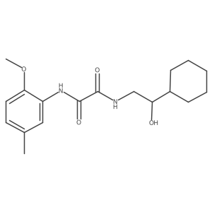 N1-(2-cyclohexyl-2-hydroxyethyl)-N2-(2-methoxy-5-methylphenyl)oxalamide结构式