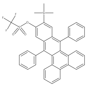 9,14-Diphenyl-12-(trimethylsilyl)benzo[b]triphenylenyl-11-triflate结构式