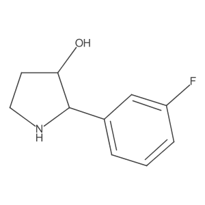 2-(3-Fluorophenyl)pyrrolidin-3-OL Structure