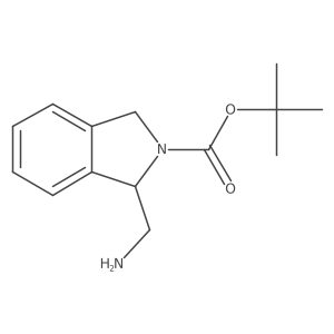 tert-butyl 1-(aminomethyl)-2,3-dihydro-1H-isoindole-2-carboxylate Structure