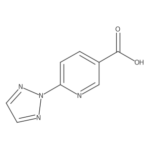6-(2H-1,2,3-triazol-2-yl)pyridine-3-carboxylic acid结构式