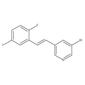 (E)-3-bromo-5-(2,5-difluorostyryl)pyridine Structure