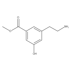 Methyl 3-(2-aminoethyl)-5-hydroxybenzoate结构式