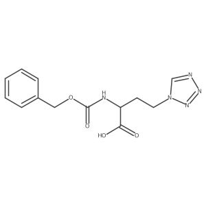 2-{[(benzyloxy)carbonyl]amino}-4-(1H-1,2,3,4-tetrazol-1-yl)butanoic acid Structure