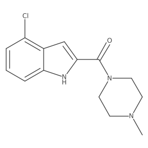 (4-chloro-1H-indol-2-yl)-(4-methylpiperazin-1-yl)methanone结构式