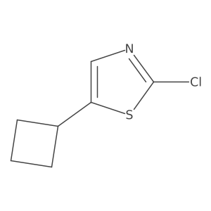 2-Chloro-5-cyclobutylthiazole结构式