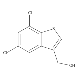 (5,7-Dichlorobenzo[b]thiophen-3-yl)methanol结构式