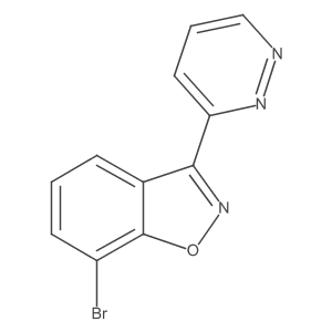 7-Bromo-3-pyridazin-3-yl-1,2-benzoxazole结构式