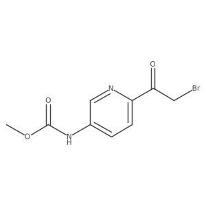 methyl N-[6-(2-bromoacetyl)pyridin-3-yl]carbamate Structure