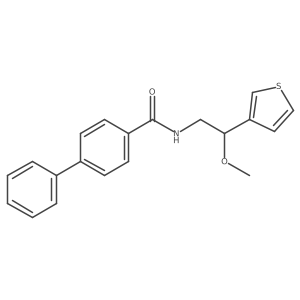 N-(2-methoxy-2-(thiophen-3-yl)ethyl)-[1,1'-biphenyl]-4-carboxamide Structure