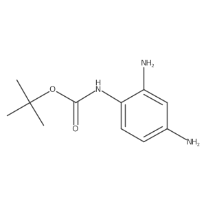 N-(2,4-diaminophenyl)carbamic acid 1,1-dimethylethyl ester结构式