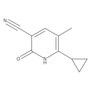 6-Cyclopropyl-5-methyl-2-oxo-1,2-dihydropyridine-3-carbonitrile Structure