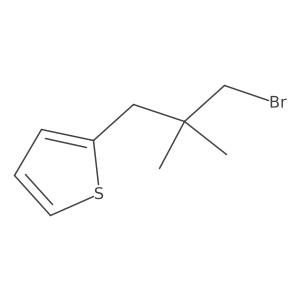 2-(3-Bromo-2,2-dimethylpropyl)thiophene结构式