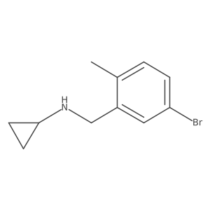 N-[(5-bromo-2-methylphenyl)methyl]cyclopropanamine结构式