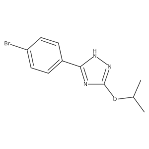 5-(4-bromophenyl)-3-propan-2-yloxy-1H-1,2,4-triazole结构式