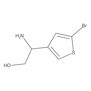 2-Amino-2-(5-bromothiophen-3-yl)ethan-1-ol Structure