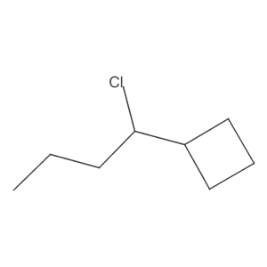 (1-Chlorobutyl)cyclobutane Structure